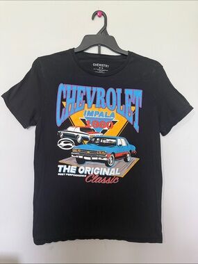 Chemistry Black Chevrolet Impala 1980 Graphic Tee Great condition size M